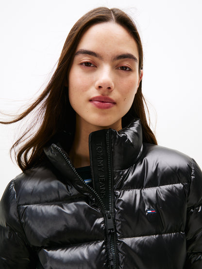 TJW SLIM ZIP PRINT DOWN JACKET