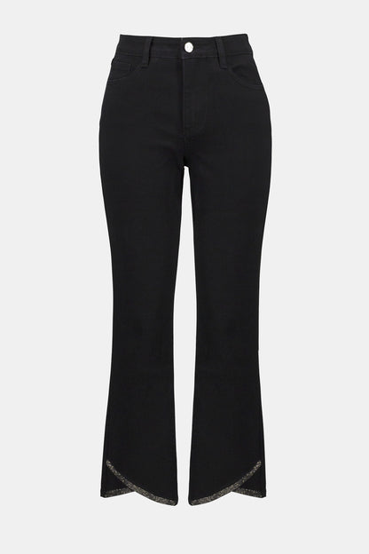 Klassische Stretch-Jeans mit geradem Bein aus Denim