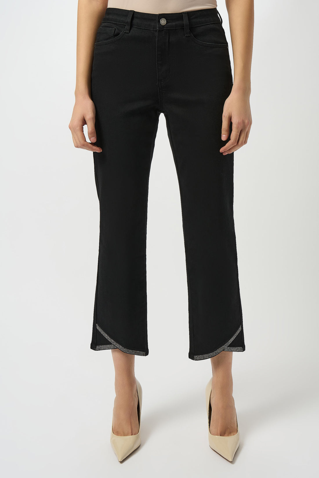 Klassische Stretch-Jeans mit geradem Bein aus Denim