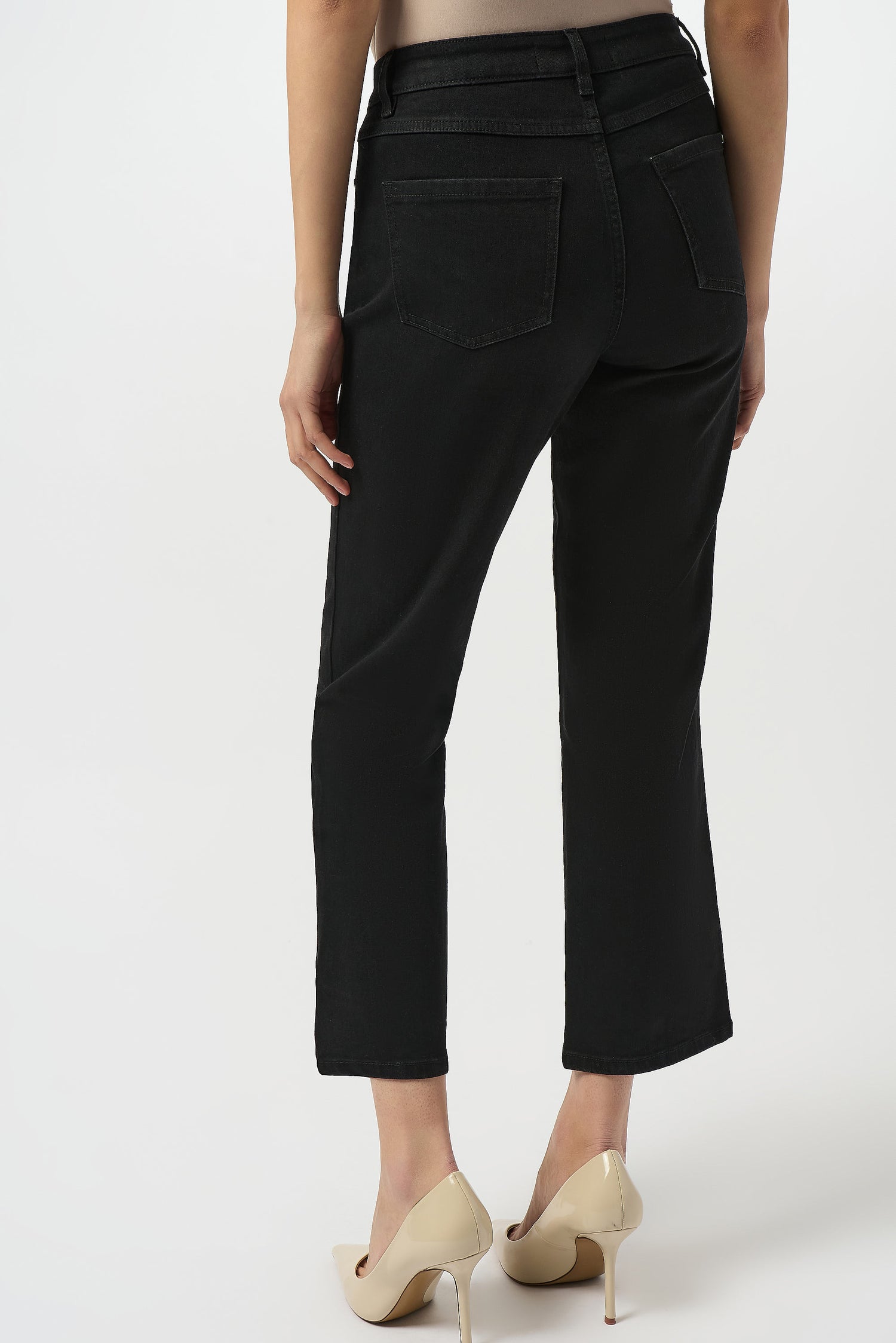 Klassische Stretch-Jeans mit geradem Bein aus Denim