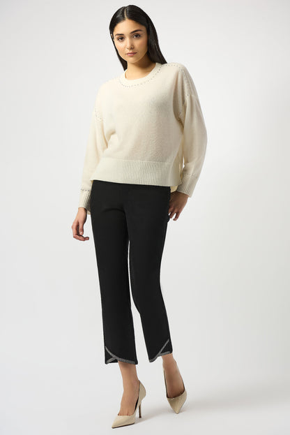 Klassische Stretch-Jeans mit geradem Bein aus Denim