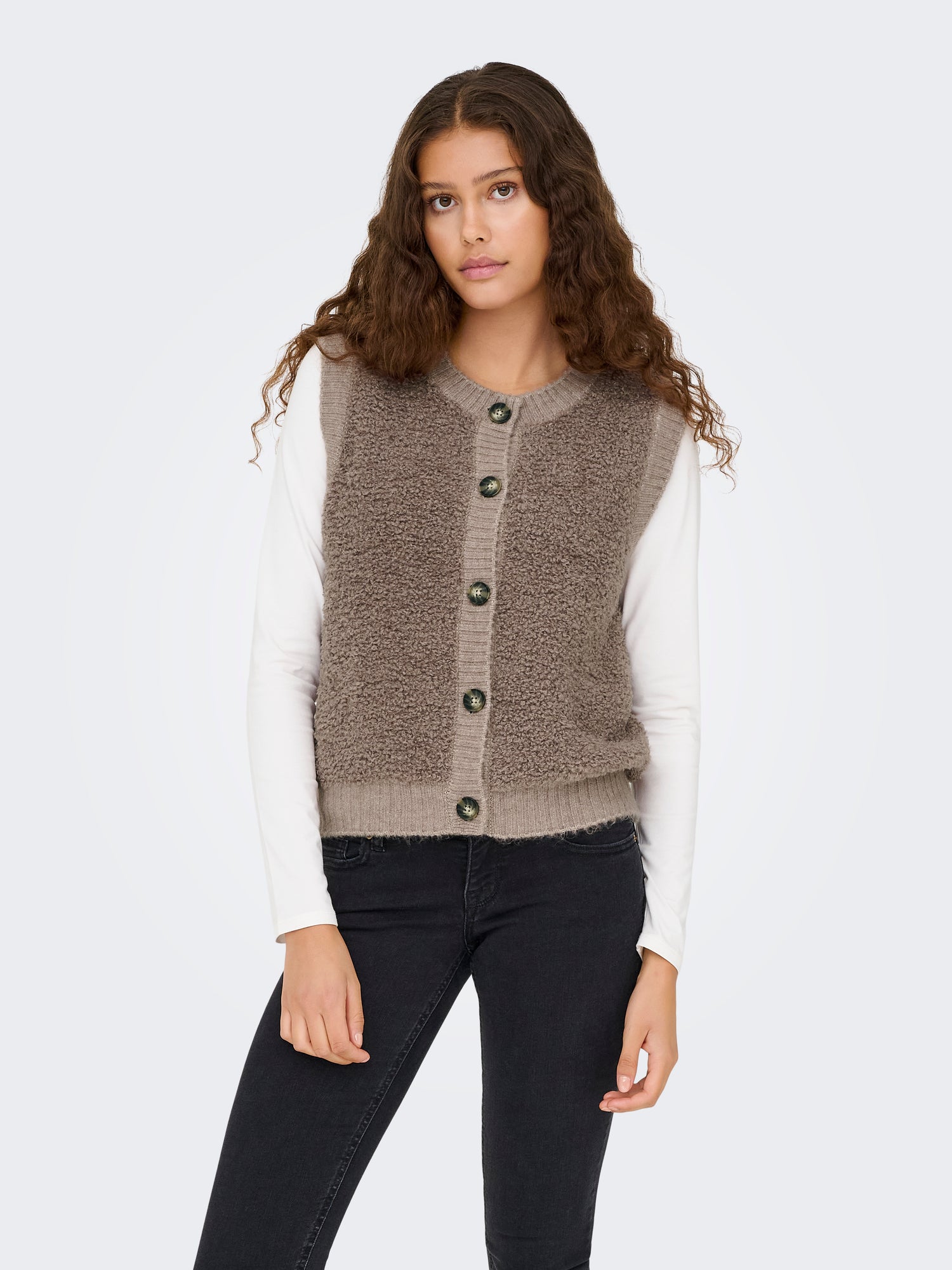 JDYEIRA LIFE S/L ON BUTTON VEST KNT NOOS