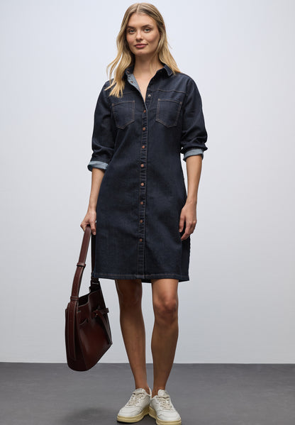 Denim Kleid im Rinsed-Look