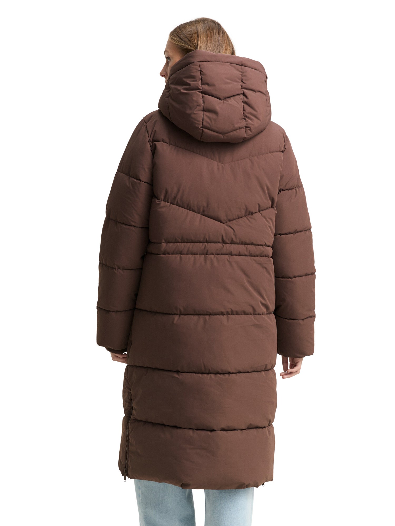 Puffer-Mantel mit Kapuze