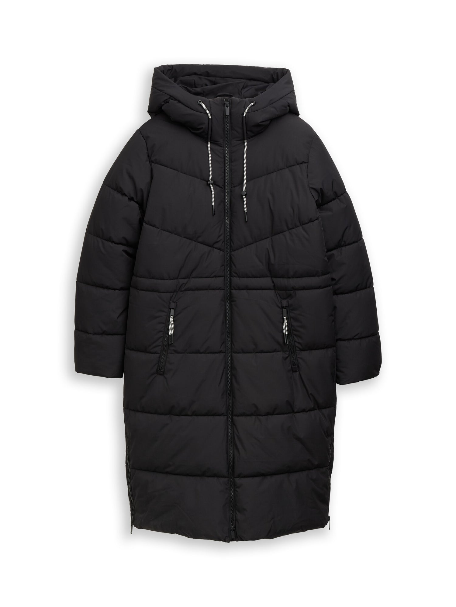 Puffer-Mantel mit Kapuze