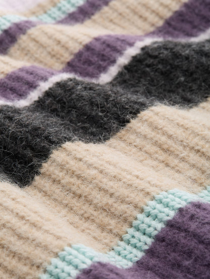 Relaxed Fit Cardigan mit Streifenmuster