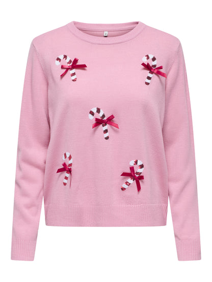 ONLXMAS SHINE LS ONECK KNT