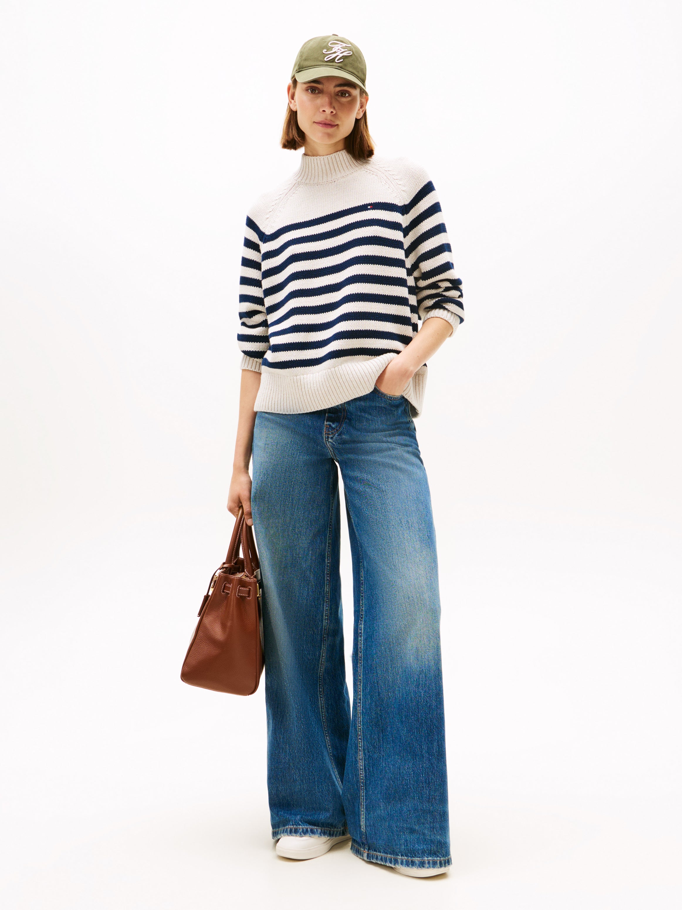 COTTON BLEND MOCK-NK LS SWT