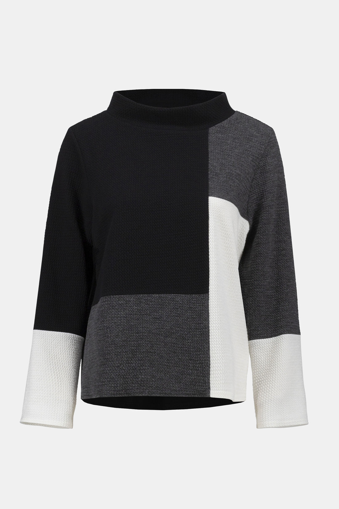 Boxy-Pullover aus Jacquard im Colour-Blocking-Stil