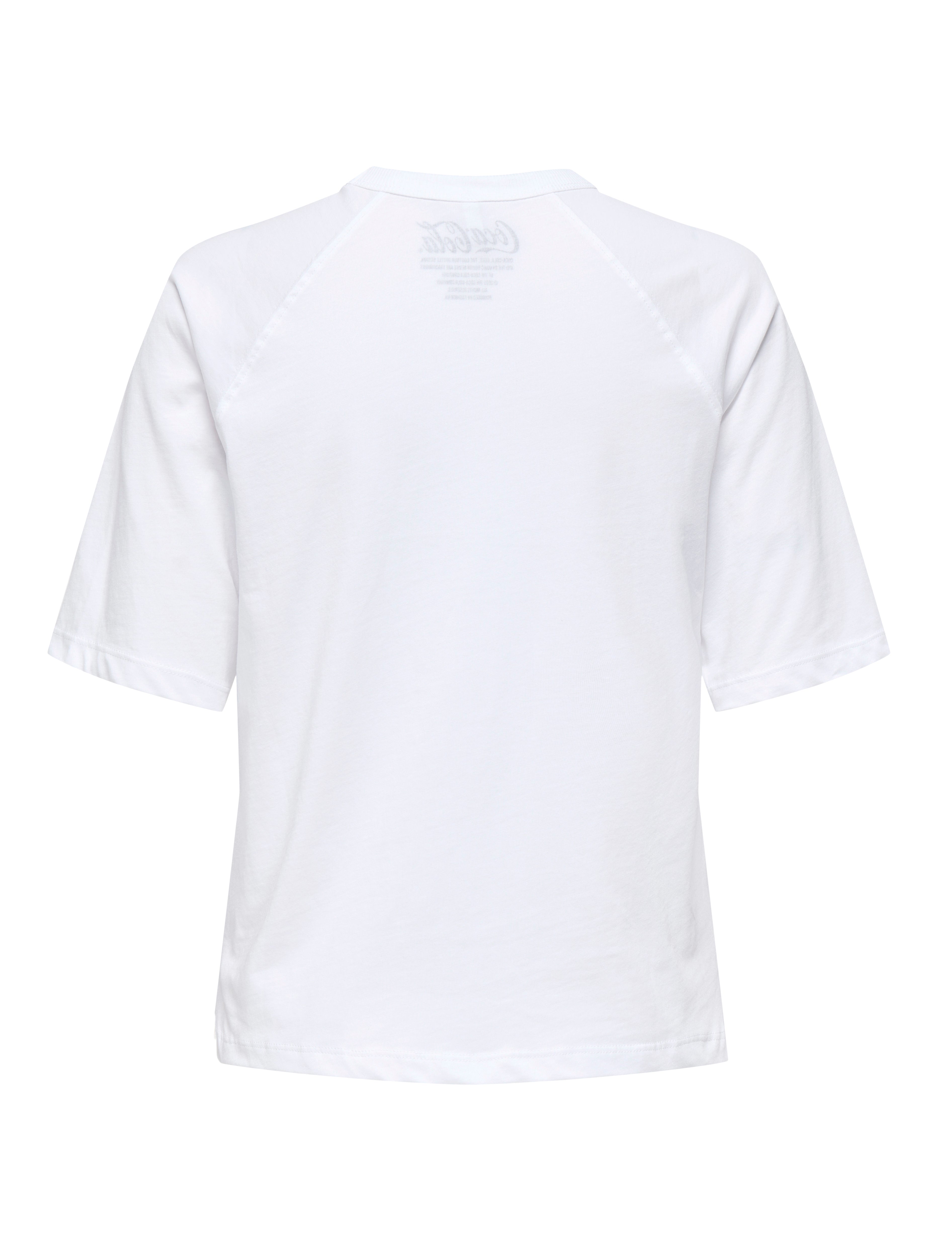 CoolFashion Damen T-Shirt Rundhals Kurzarm Print Baumwolle