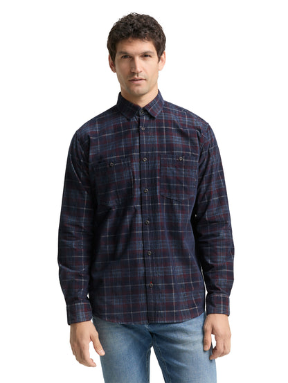 Tom Tailor Denim Male Erwachsene Hemd mit aufgesetzten Brusttaschen aus Cord