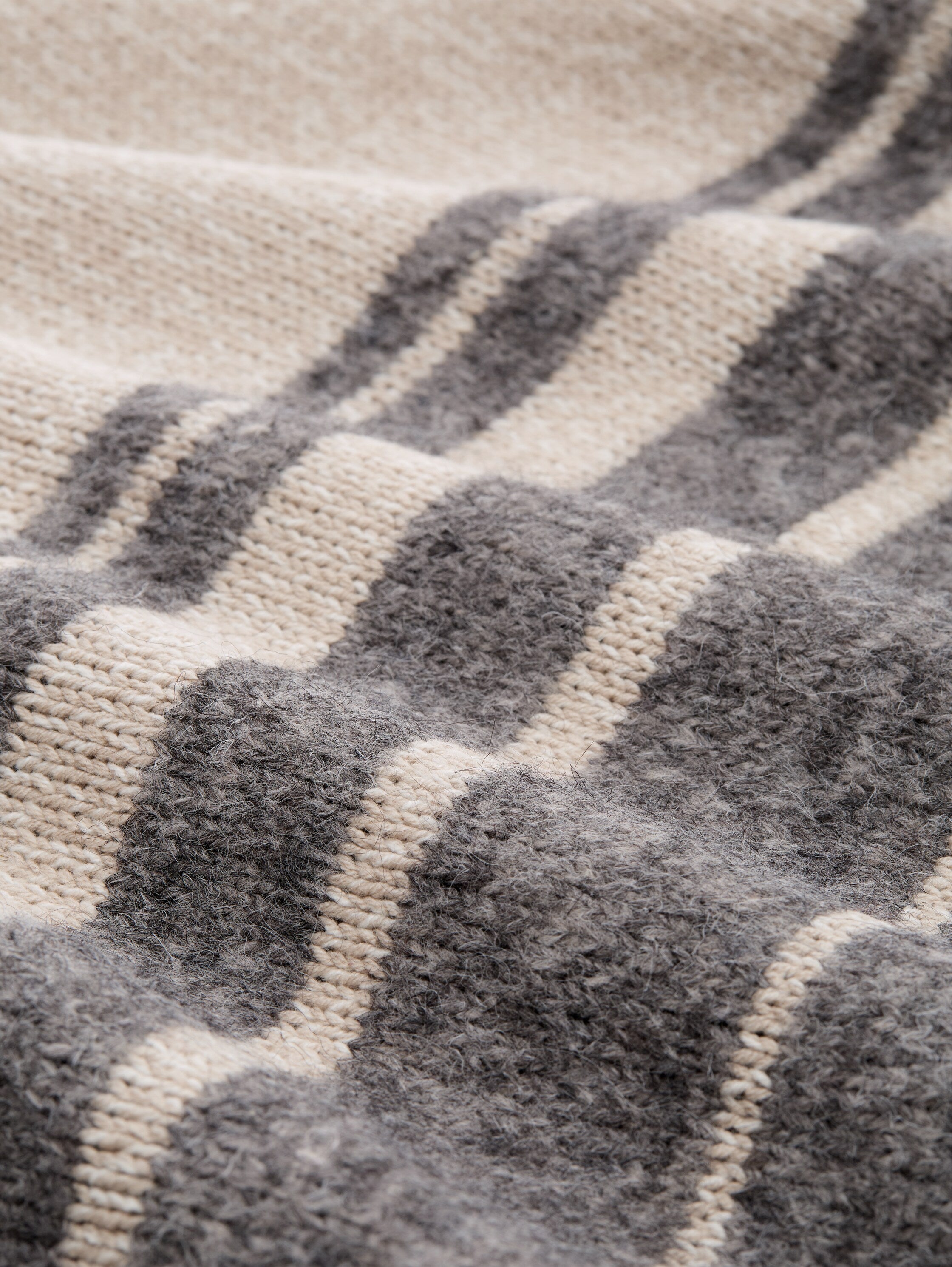 Tom Tailor Denim Female Gestreifter Rollkragenpullover überschnittener Ärmel