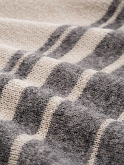 Tom Tailor Denim Female Gestreifter Rollkragenpullover überschnittener Ärmel