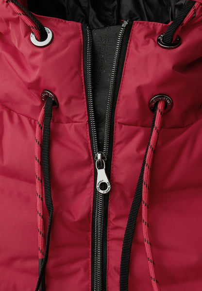 Street One Damen Mantel Kapuze Zipper Langarm gefüttert