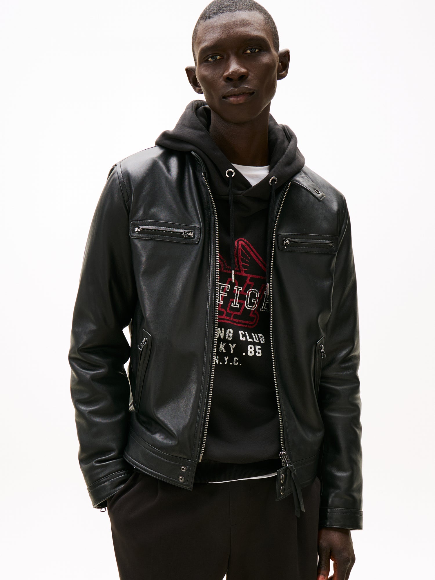 Sportswear Division Herren Lederjacke