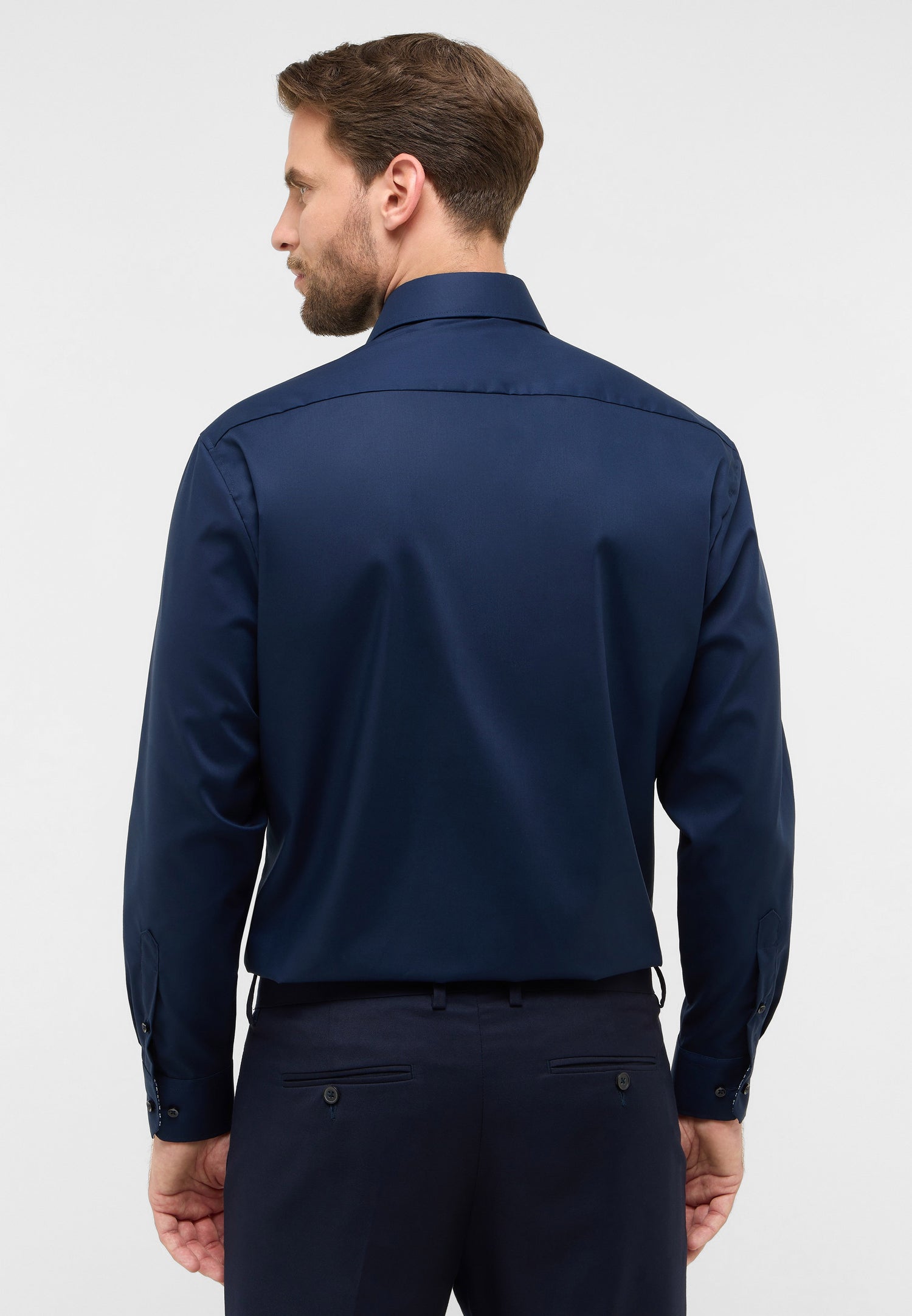 Dynamic Cotton Herren Langarmhemd COMFORT FIT Gala-Kent-Kragen