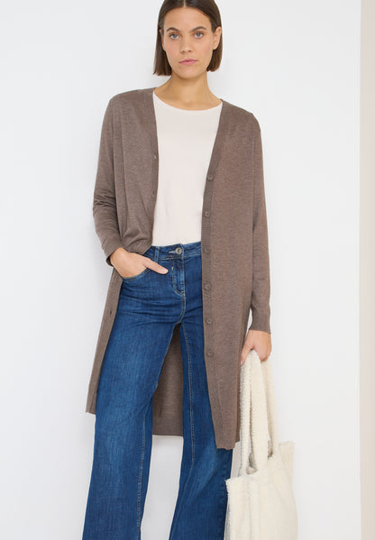 CECIL Damen Cardigan Langarm V-Ausschnitt Strickjacke