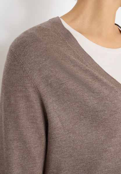 CECIL Damen Cardigan Langarm V-Ausschnitt Strickjacke