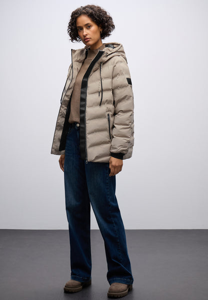 Street One Damen Jacke Kapuze Zipper Soften Bündchen