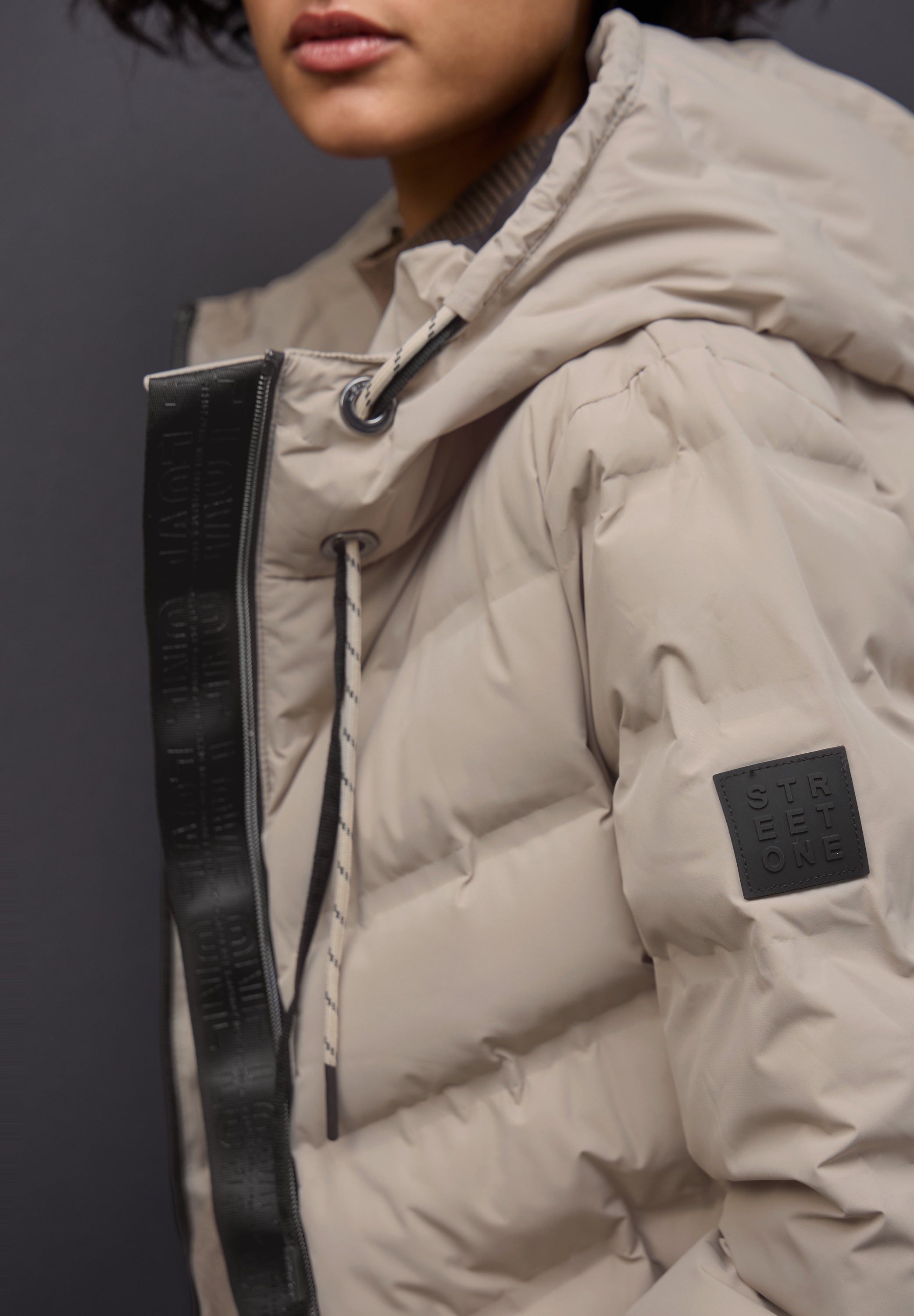 Street One Damen Jacke Kapuze Zipper Soften Bündchen