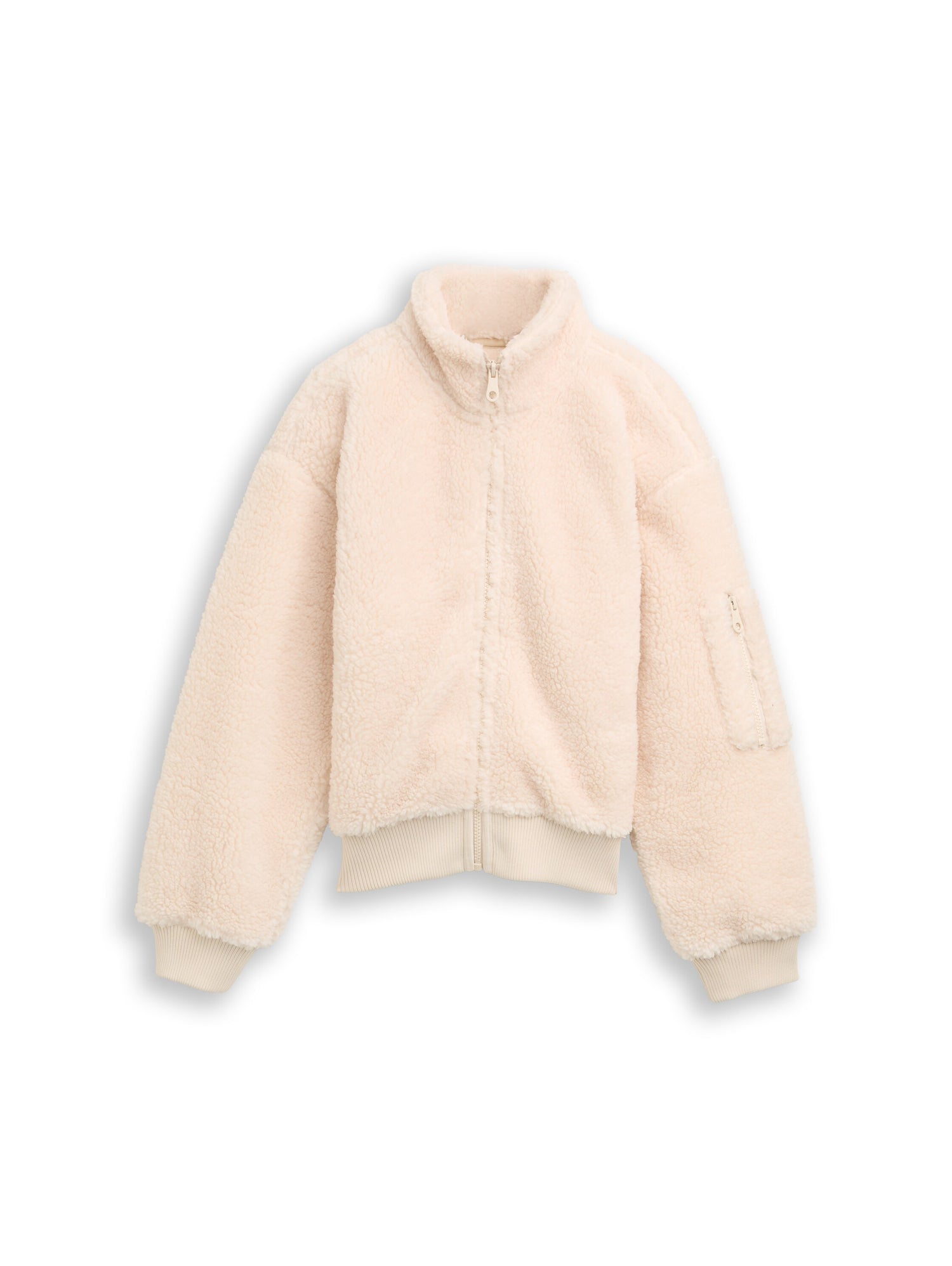 Teddyfell Sweatjacke Kinder Mädchen mit Ärmeltasche