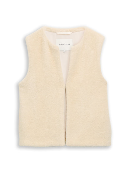 Tom Tailor Denim Weiblich Weste mit Haken und Öse