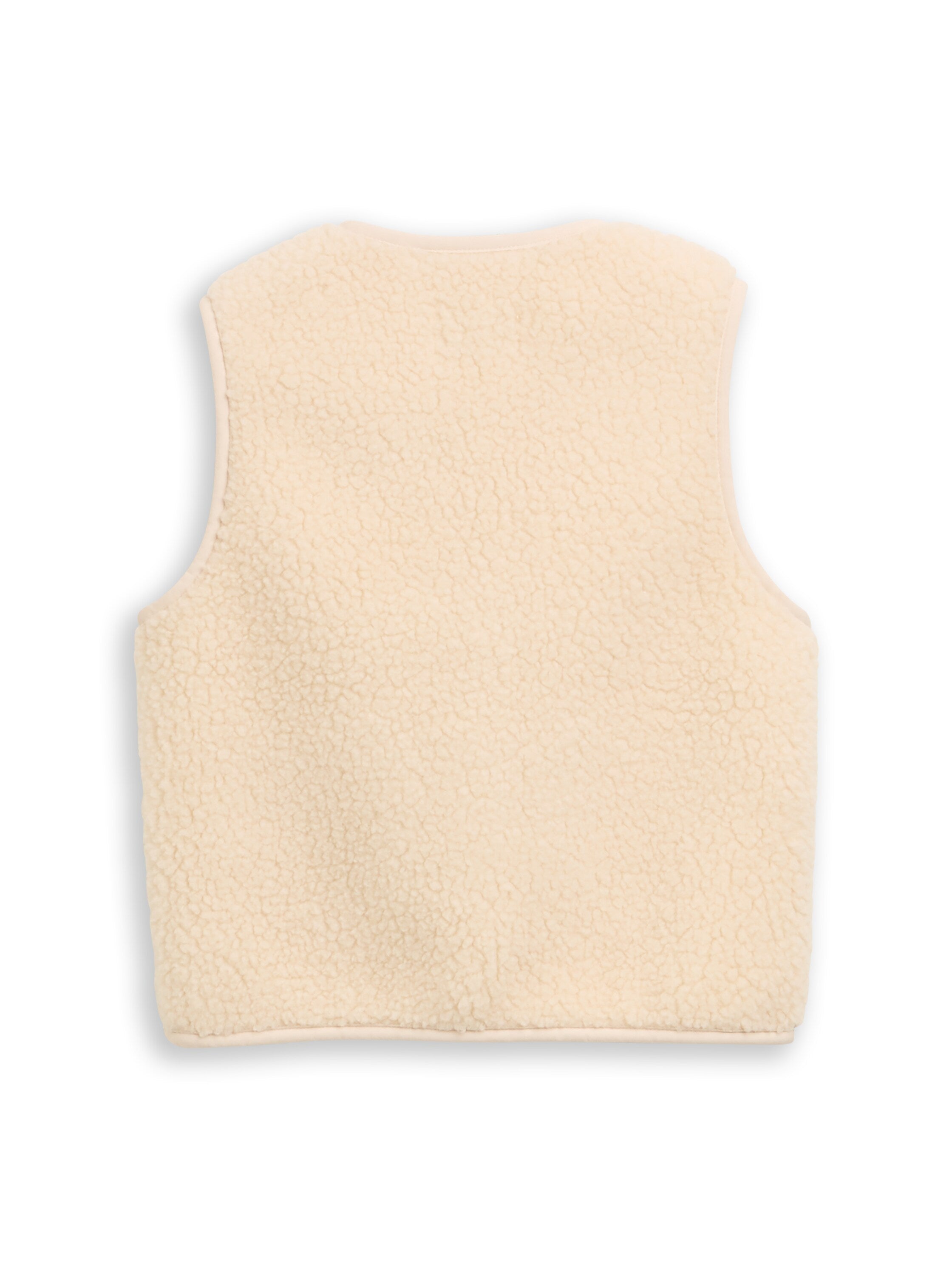 Tom Tailor Denim Kinder Teddyweste mit Herz-Taschen elastischen Bündchen