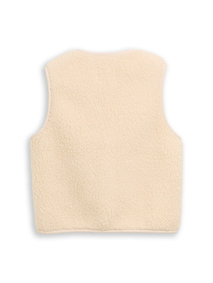 Tom Tailor Denim Kinder Teddyweste mit Herz-Taschen elastischen Bündchen