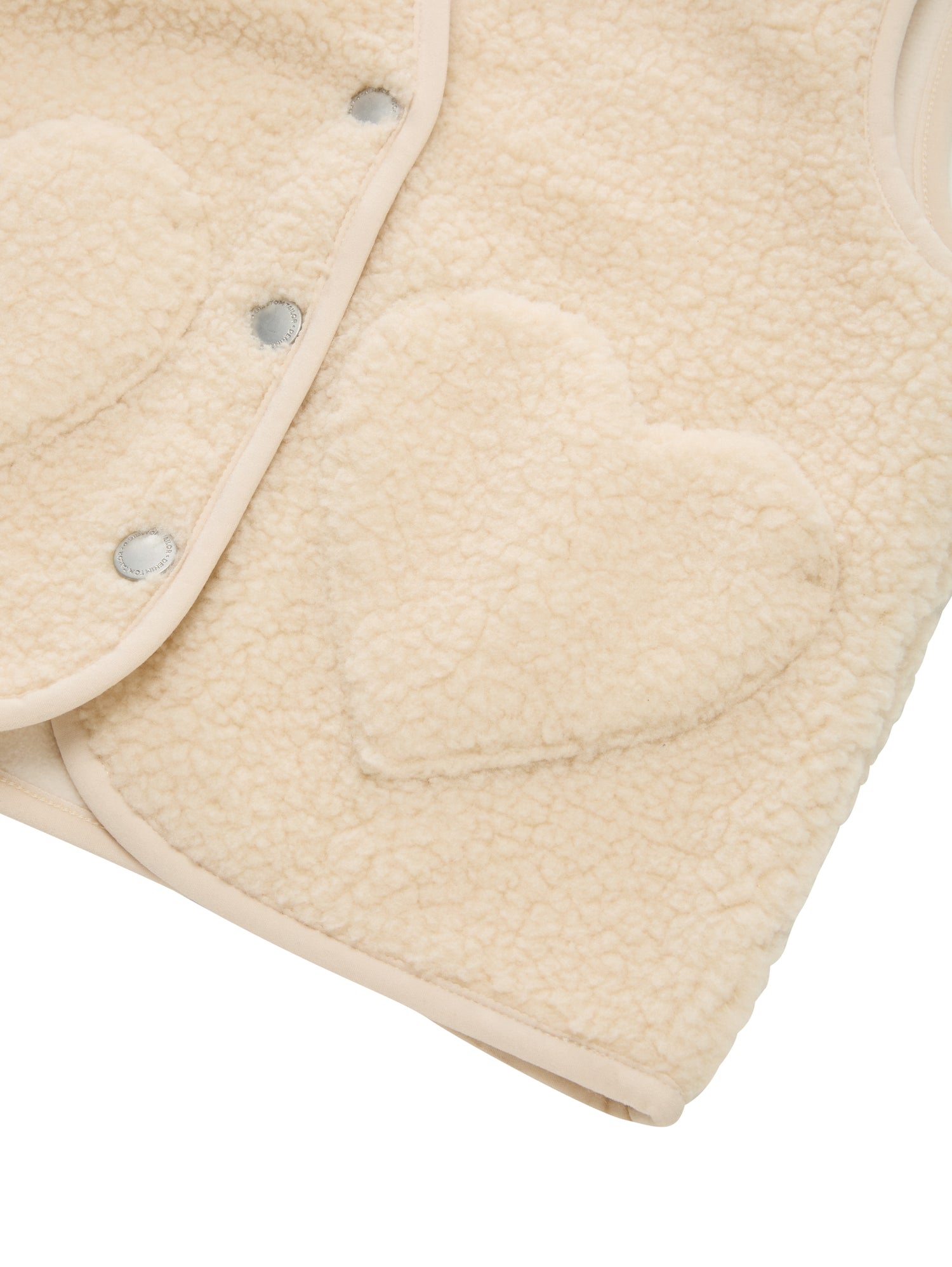 Tom Tailor Denim Kinder Teddyweste mit Herz-Taschen elastischen Bündchen