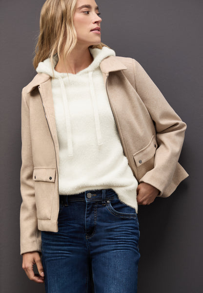 Street One Damen Kapuzenpullover Langarm Softe Federgarn-Qualität