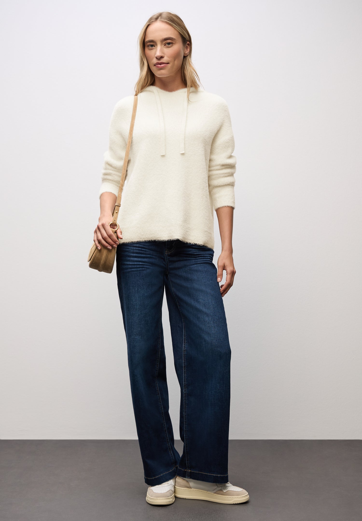 Street One Damen Kapuzenpullover Langarm Softe Federgarn-Qualität