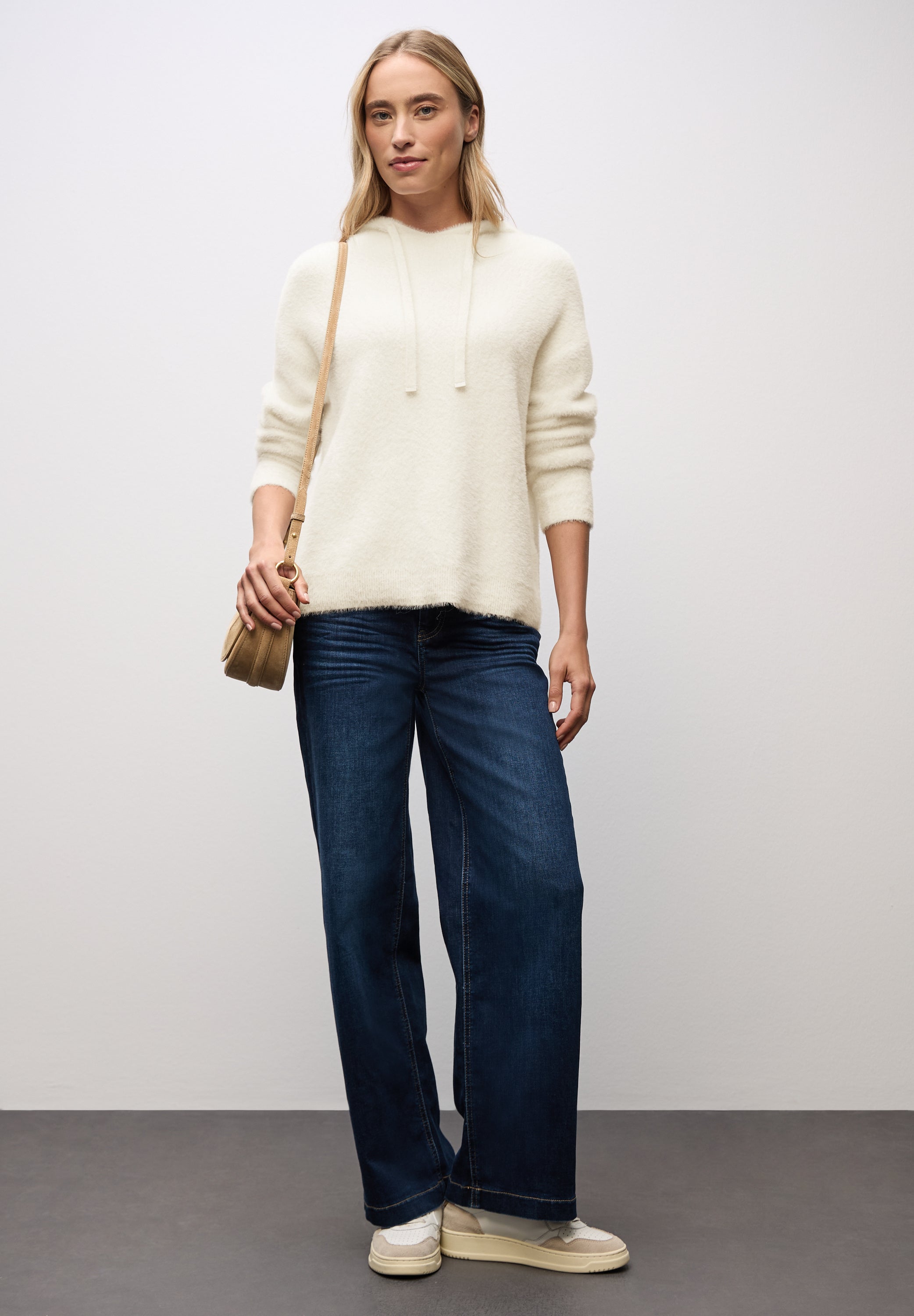 Street One Damen Kapuzenpullover Langarm Softe Federgarn-Qualität