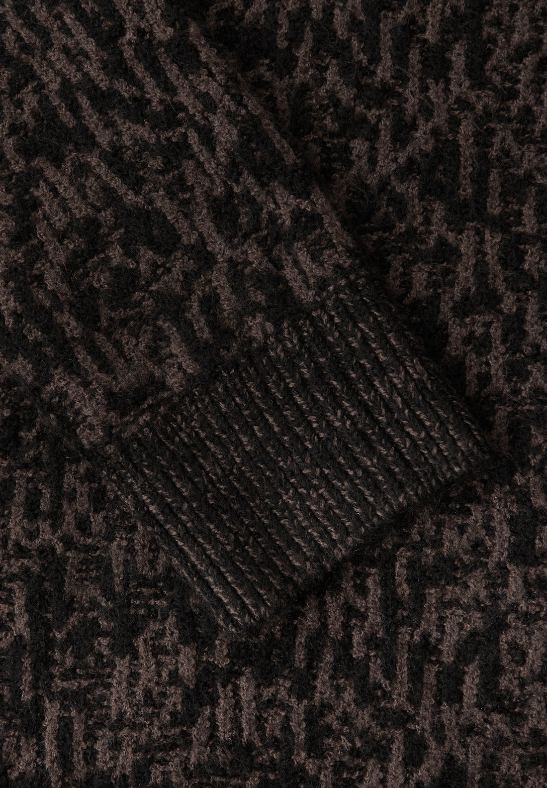 Street One Damen Strickpullover Rollkragen Langarm Two Tone Muster Baumwollmix