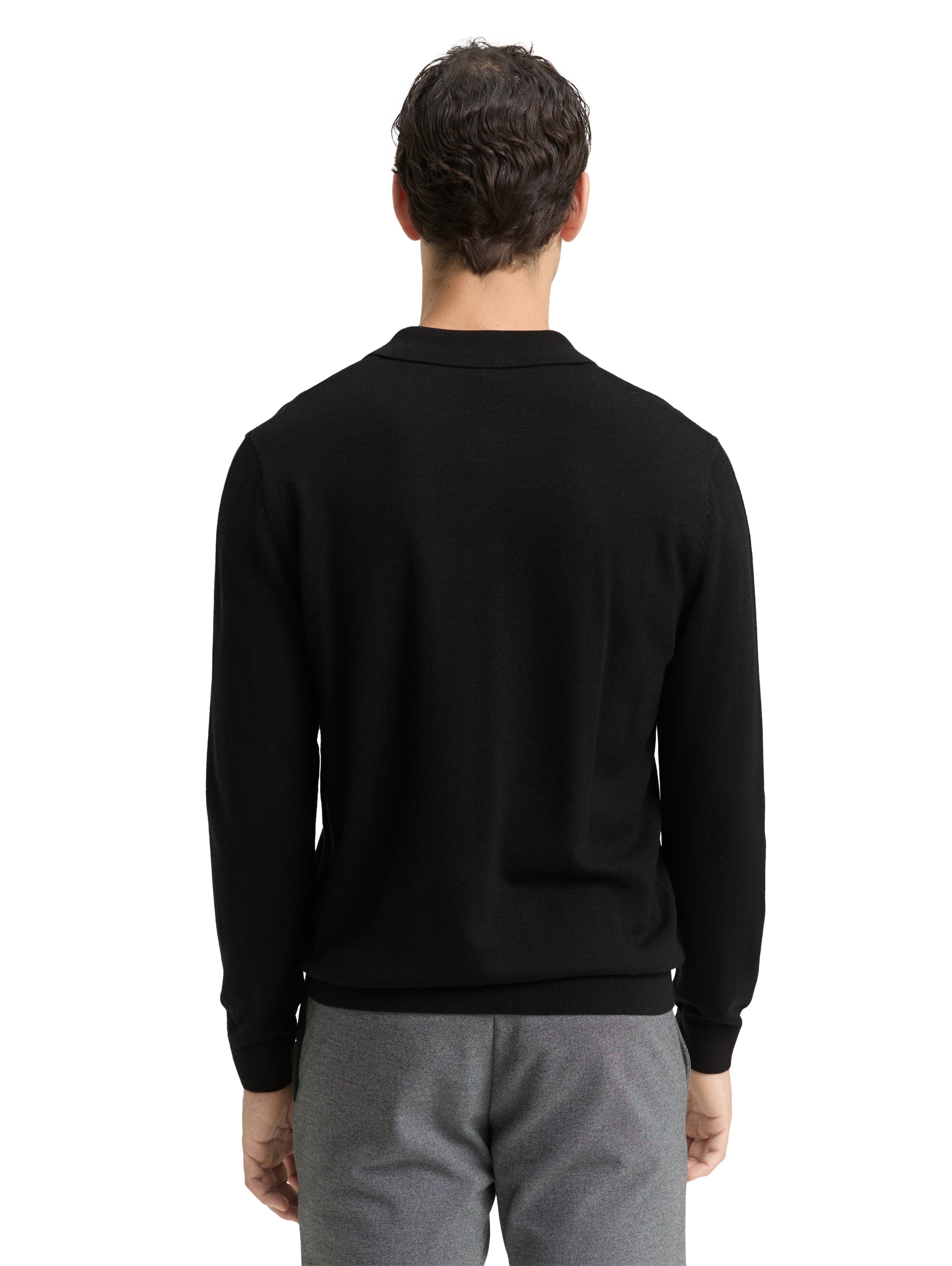 Polo Herren Pullover Merinowolle RWS-zertifiziert Baumwolle