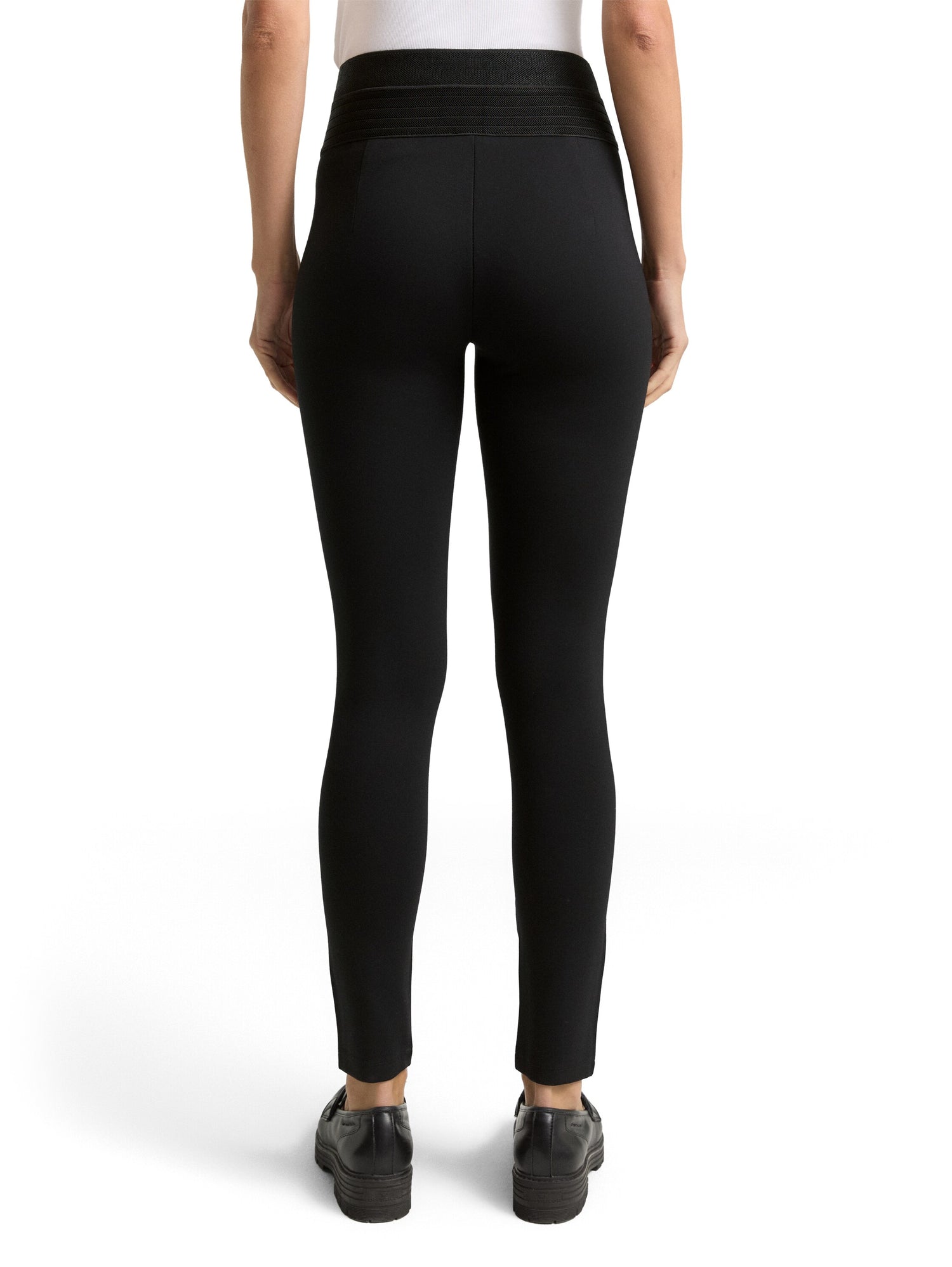 Tom Tailor Denim Female Cropped Treggings Hose mit elastischem Bund