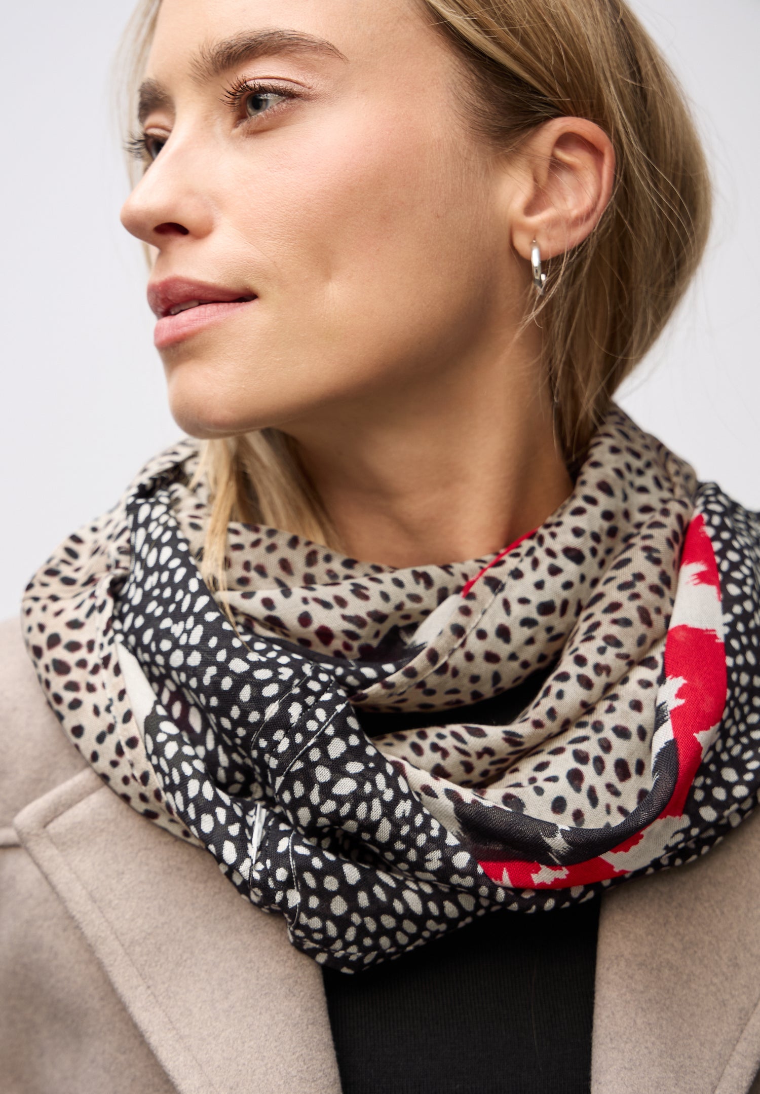 Street One Damen Loop Schal Mustermix Modal