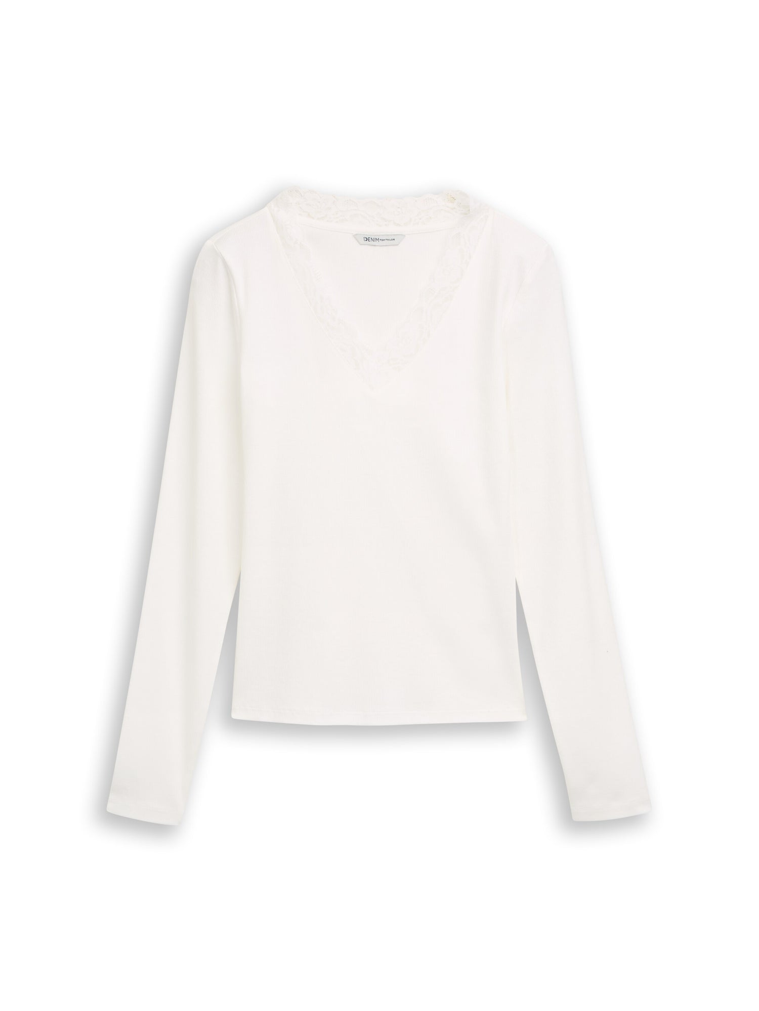 Tom Tailor Denim Female Longsleeve Shirt mit Spitze