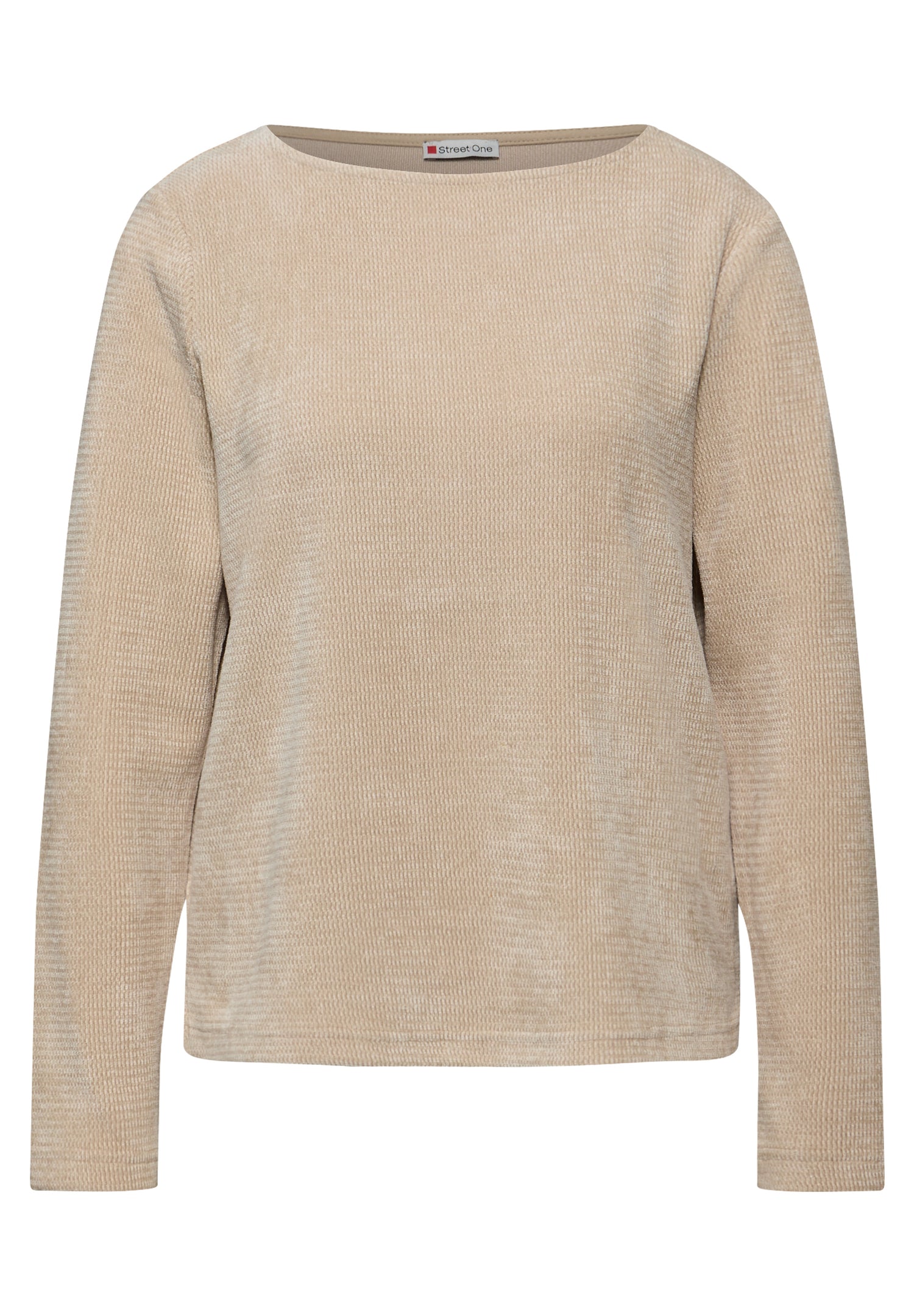 Street One Damen Langarmshirt U-Boot-Ausschnitt Weich