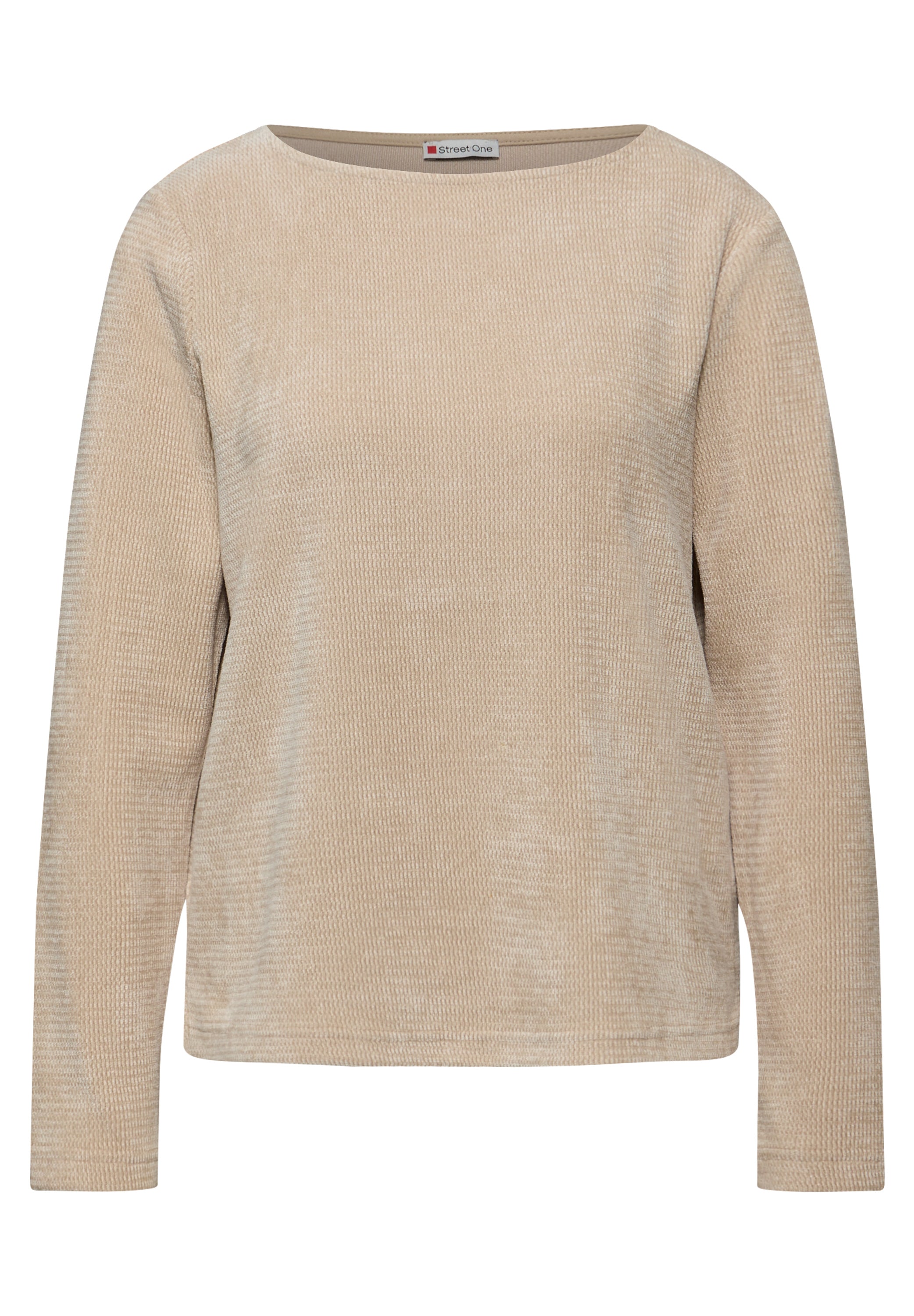 Street One Damen Langarmshirt U-Boot-Ausschnitt Weich