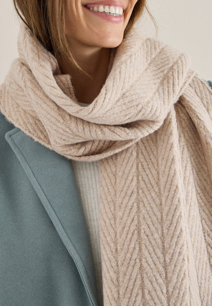 CECIL Damen Strickschal Strukturschal Angenehmer Tragekomfort