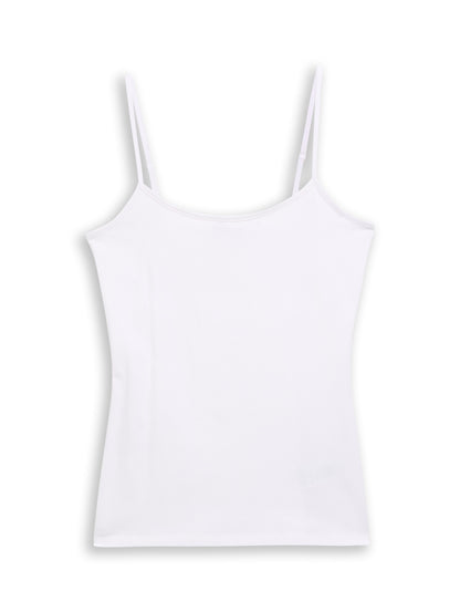 Tom Tailor Basic Top Damen Spaghettiträger Baumwolle Stretch