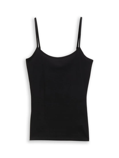 Tom Tailor Basic Top Damen Spaghettiträger Baumwolle Stretch