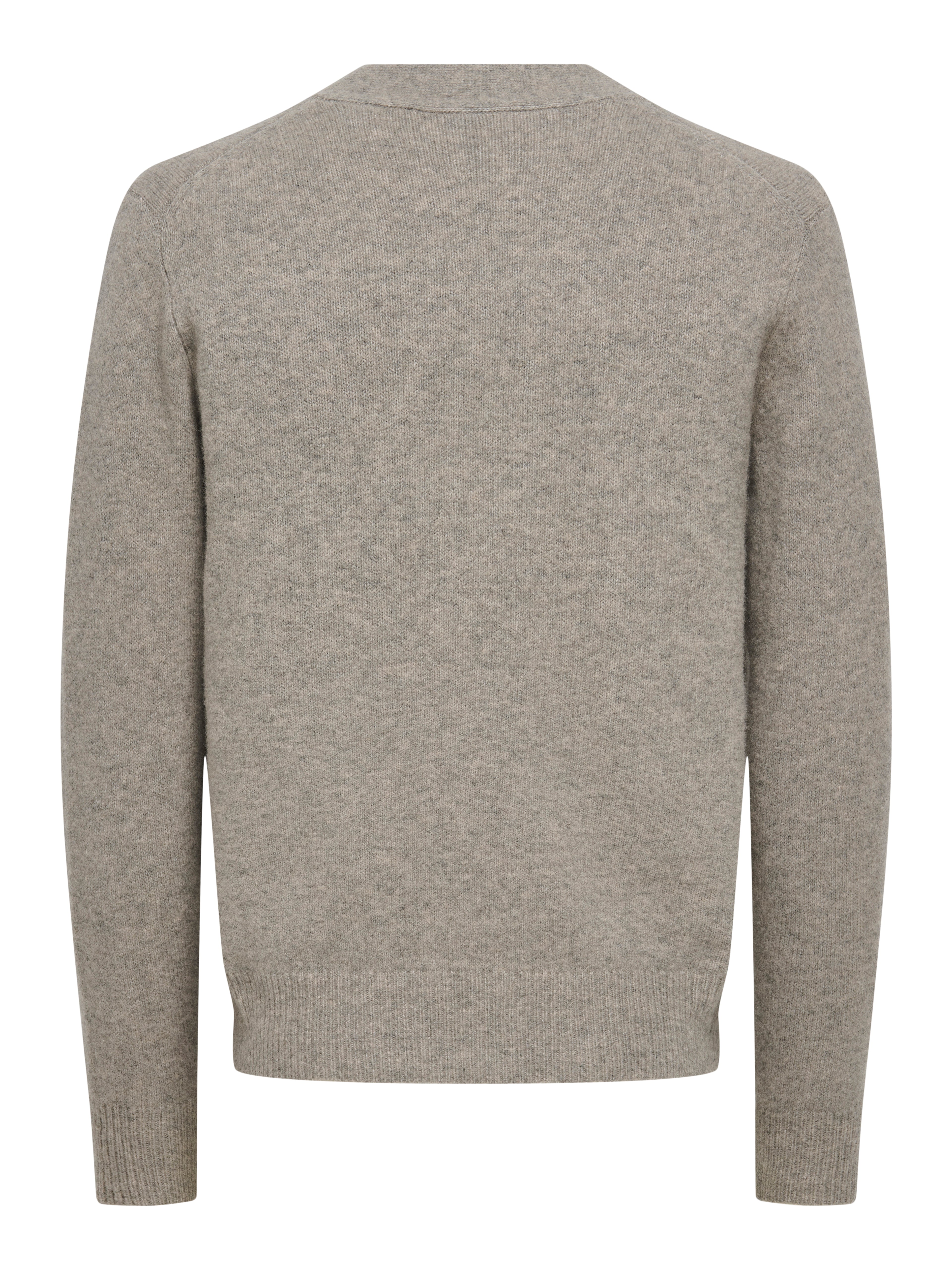 Strickjacke Damen Langarm V-Ausschnitt Bindeverschluss