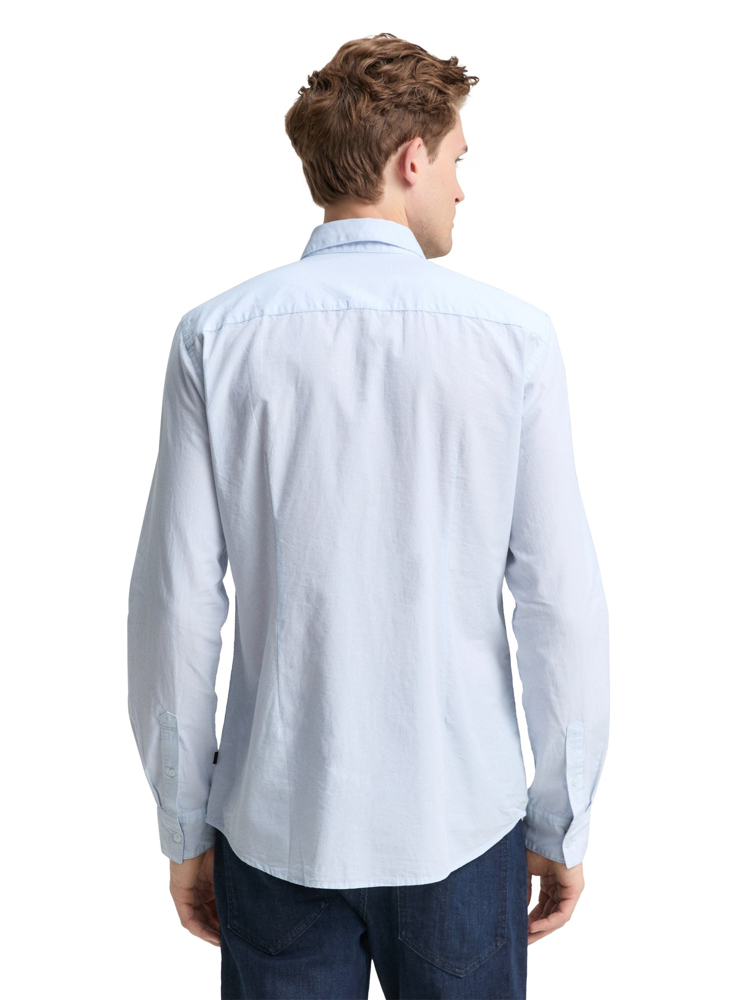 Tom Tailor Denim Male Erwachsene Hemd Gestreift Popeline Brusttasche