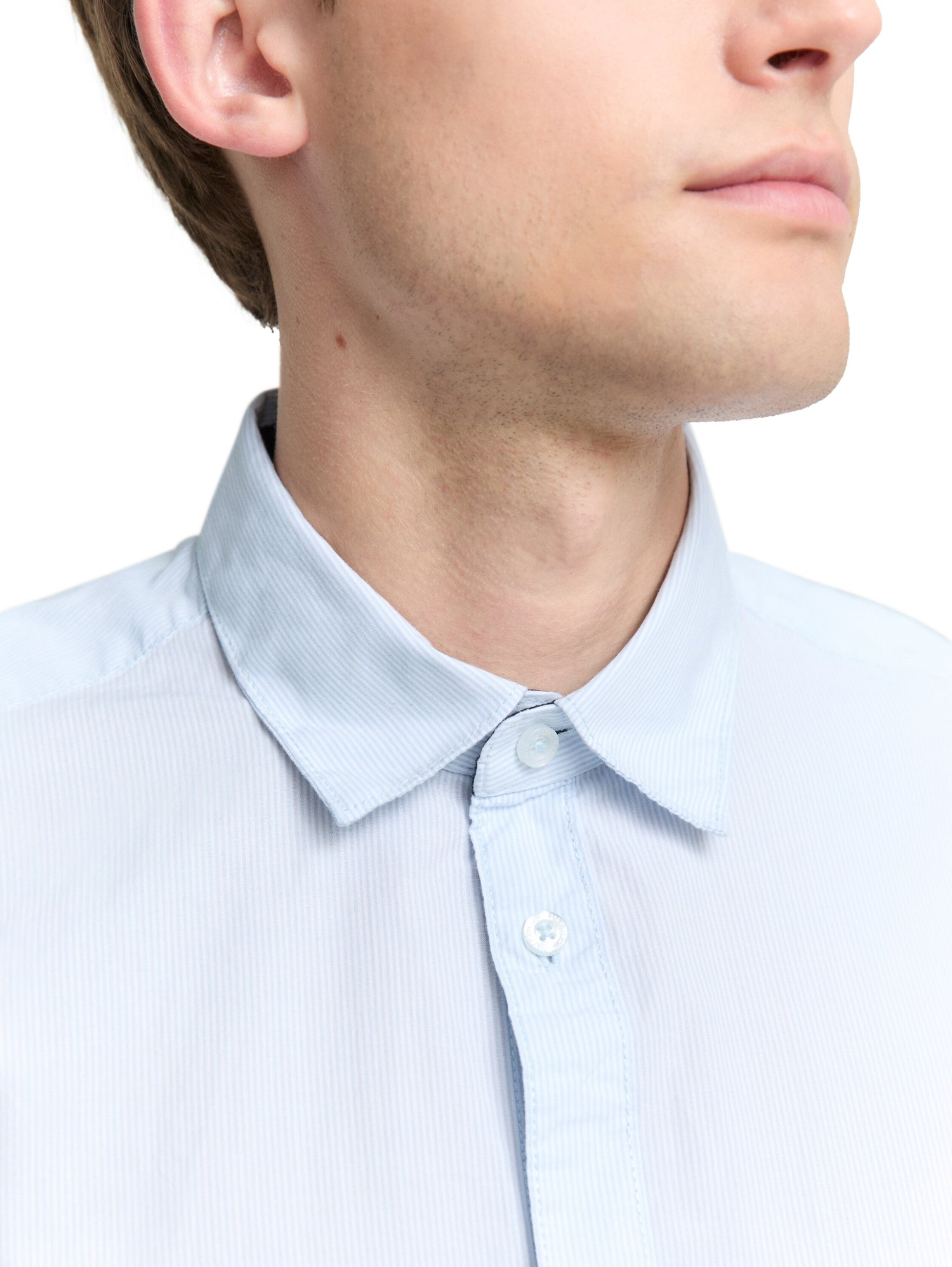 Tom Tailor Denim Male Erwachsene Hemd Gestreift Popeline Brusttasche