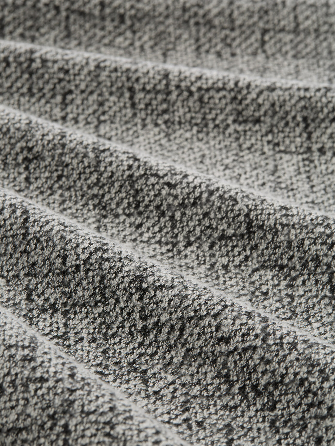 Strukturierte Sweatshirtjacke Damen Stehkragen Kordelzug Baumwoll-Mix