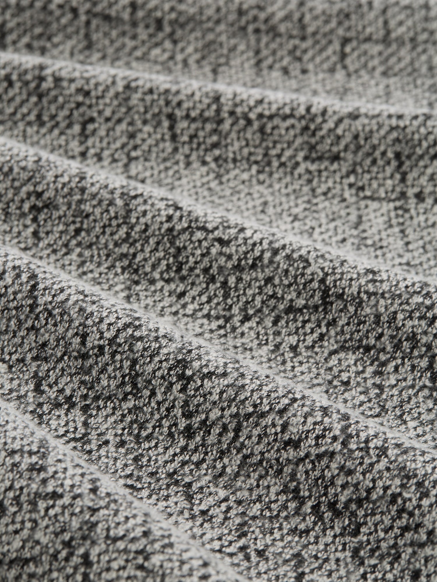 Strukturierte Sweatshirtjacke Damen Stehkragen Kordelzug Baumwoll-Mix