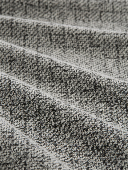 Strukturierte Sweatshirtjacke Damen Stehkragen Kordelzug Baumwoll-Mix