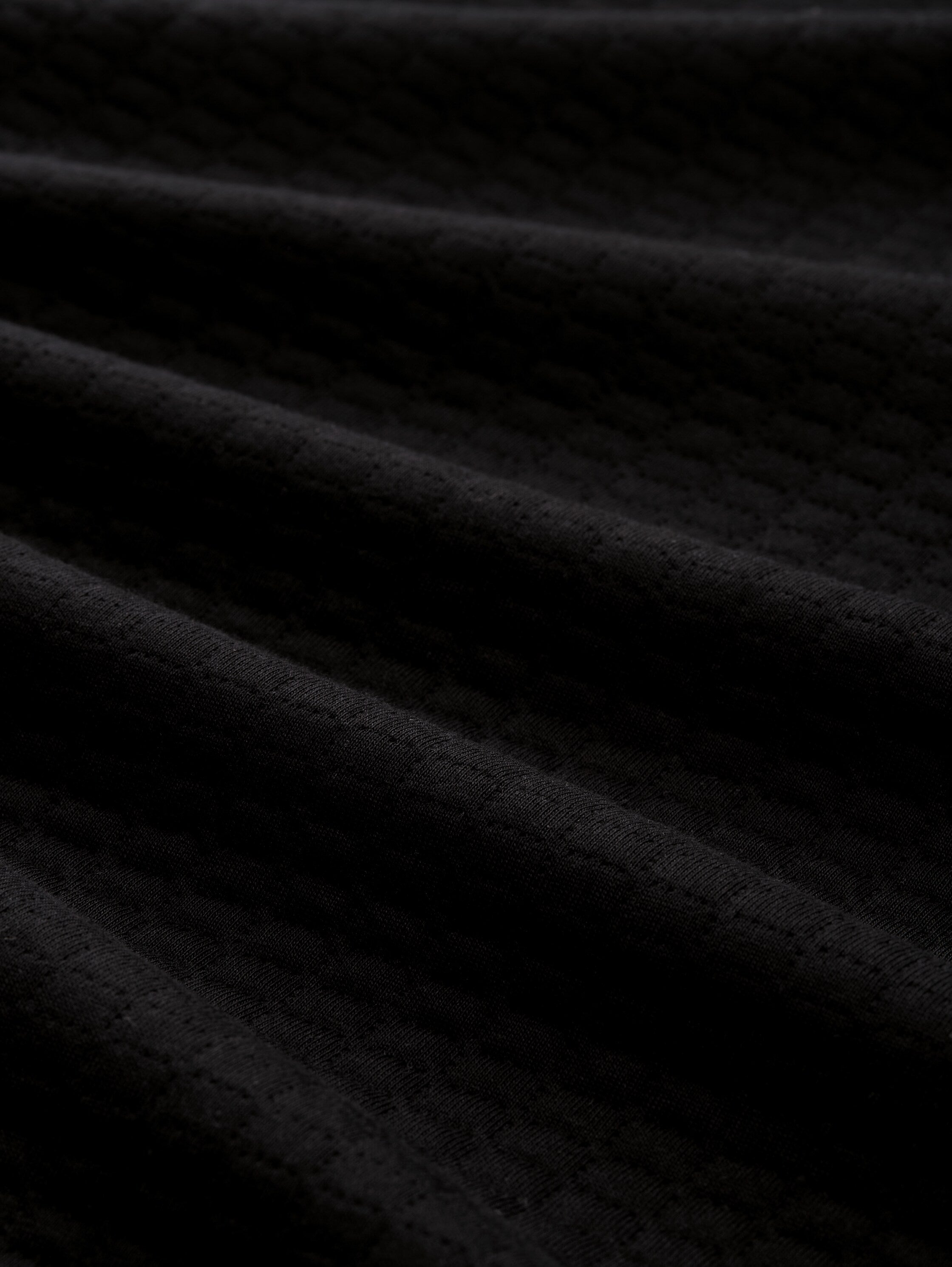 Tom Tailor Denim Male Strukturierte Sweatshirtjacke mit Stehkragen und Logo-Badge Erwachsene