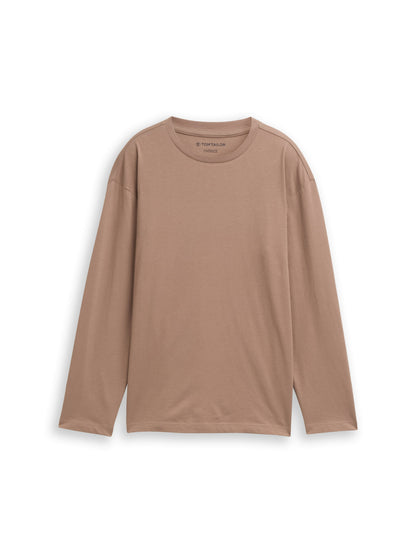 Tom Tailor Denim Male Kinder Oversize Longsleeve Print Rückseite Baumwolle